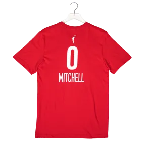 Adult Indiana Fever #0 Kelsey Mitchell Rebel Name and Number T-Shirt by Nike