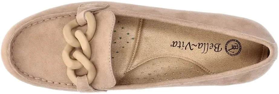 Bella Vita Womens Cullen Leather Moccasin Loafers