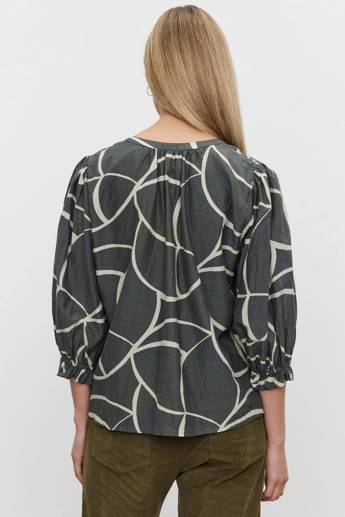 BETTY PRINTED SILK COTTON VOILE TOP
