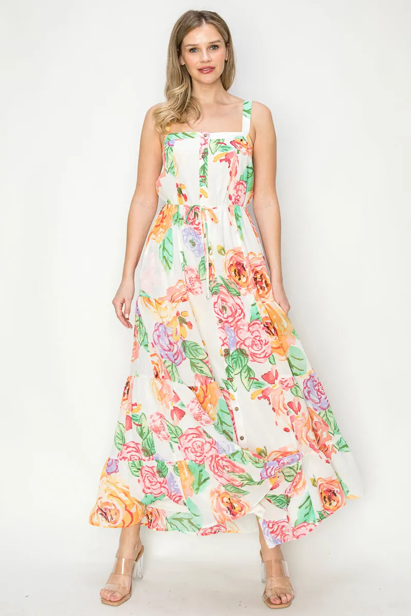 Floral Watercolor Maxi