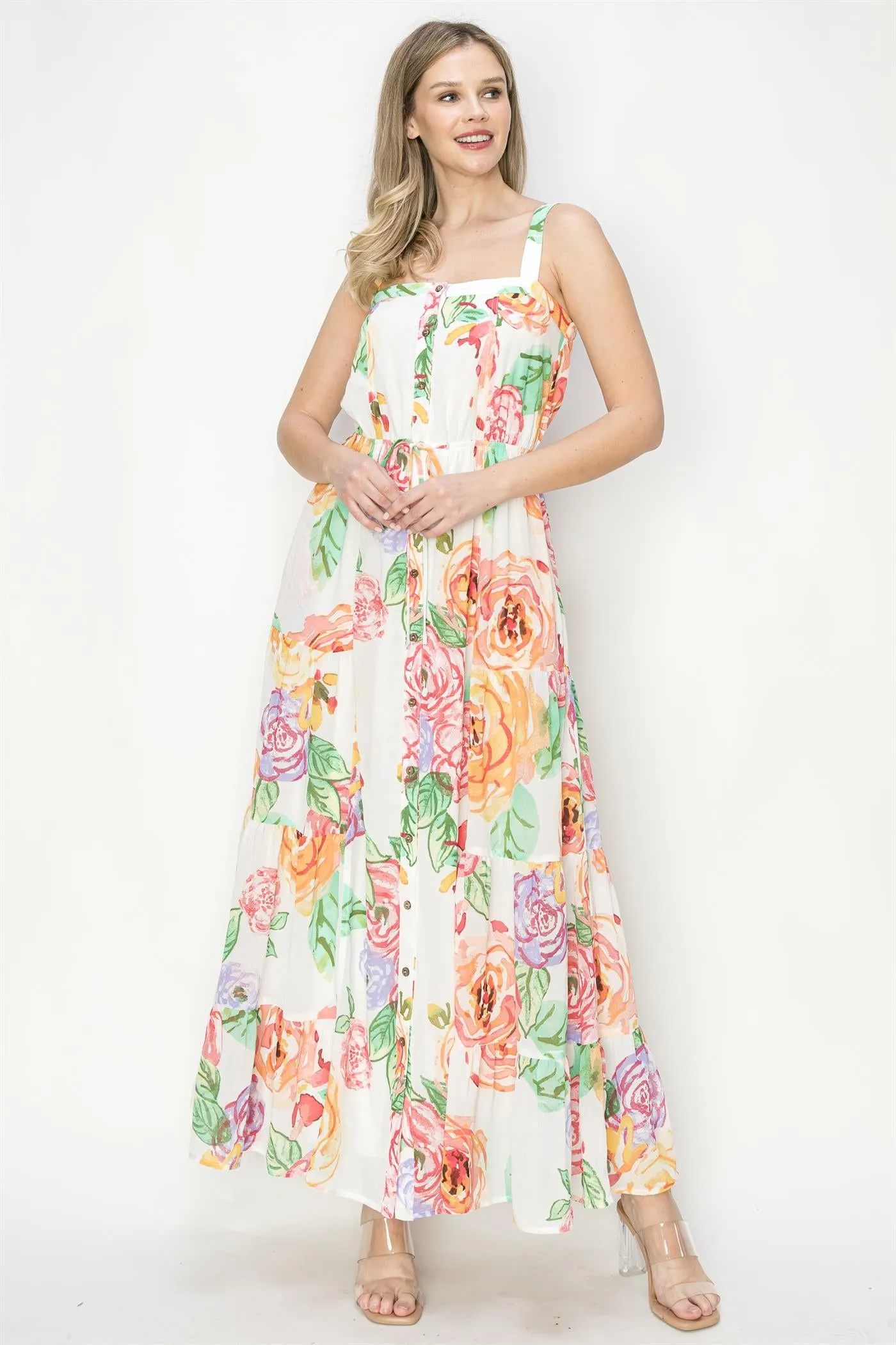 Floral Watercolor Maxi