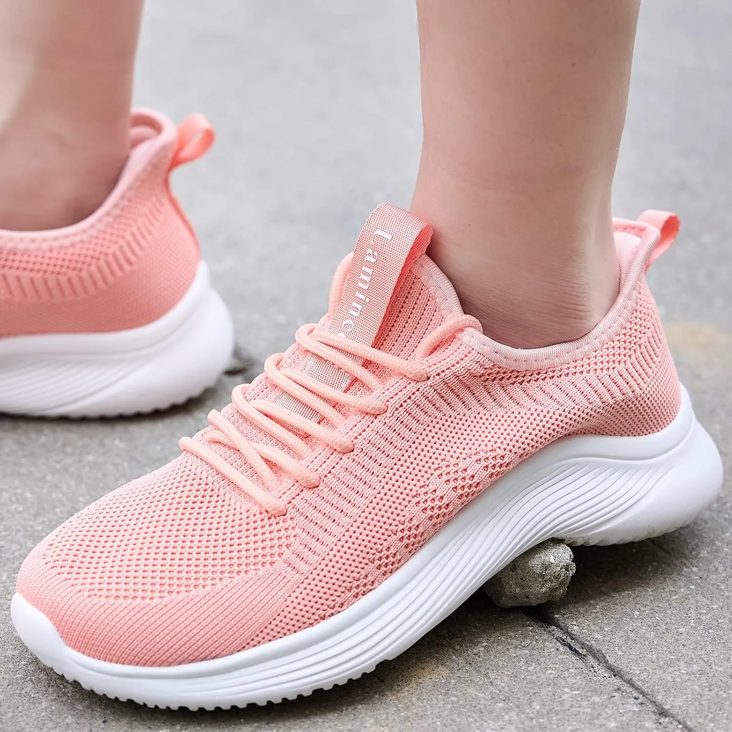 Lamincoa Womens Tennis Walking Shoes Slip On Lightweight Comfort Memory Foam Sneakers