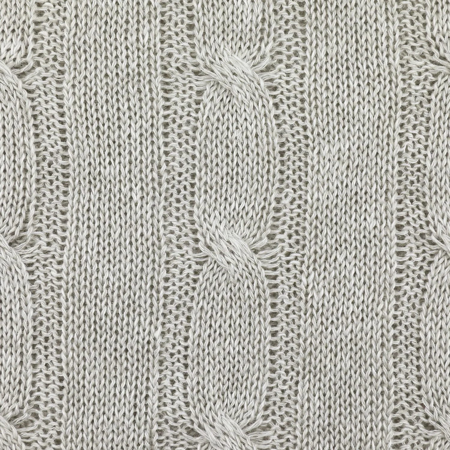 Linen / Cotton Cricket Sweater - Light Grey