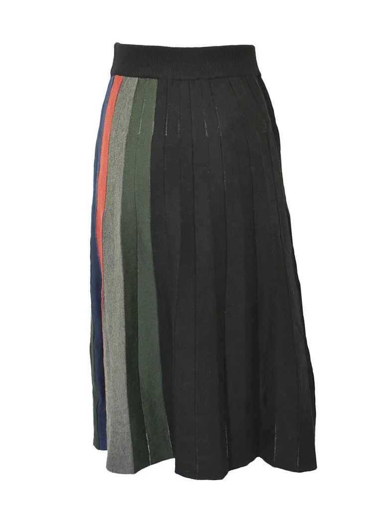 Modaliani Knit Striped Skirt