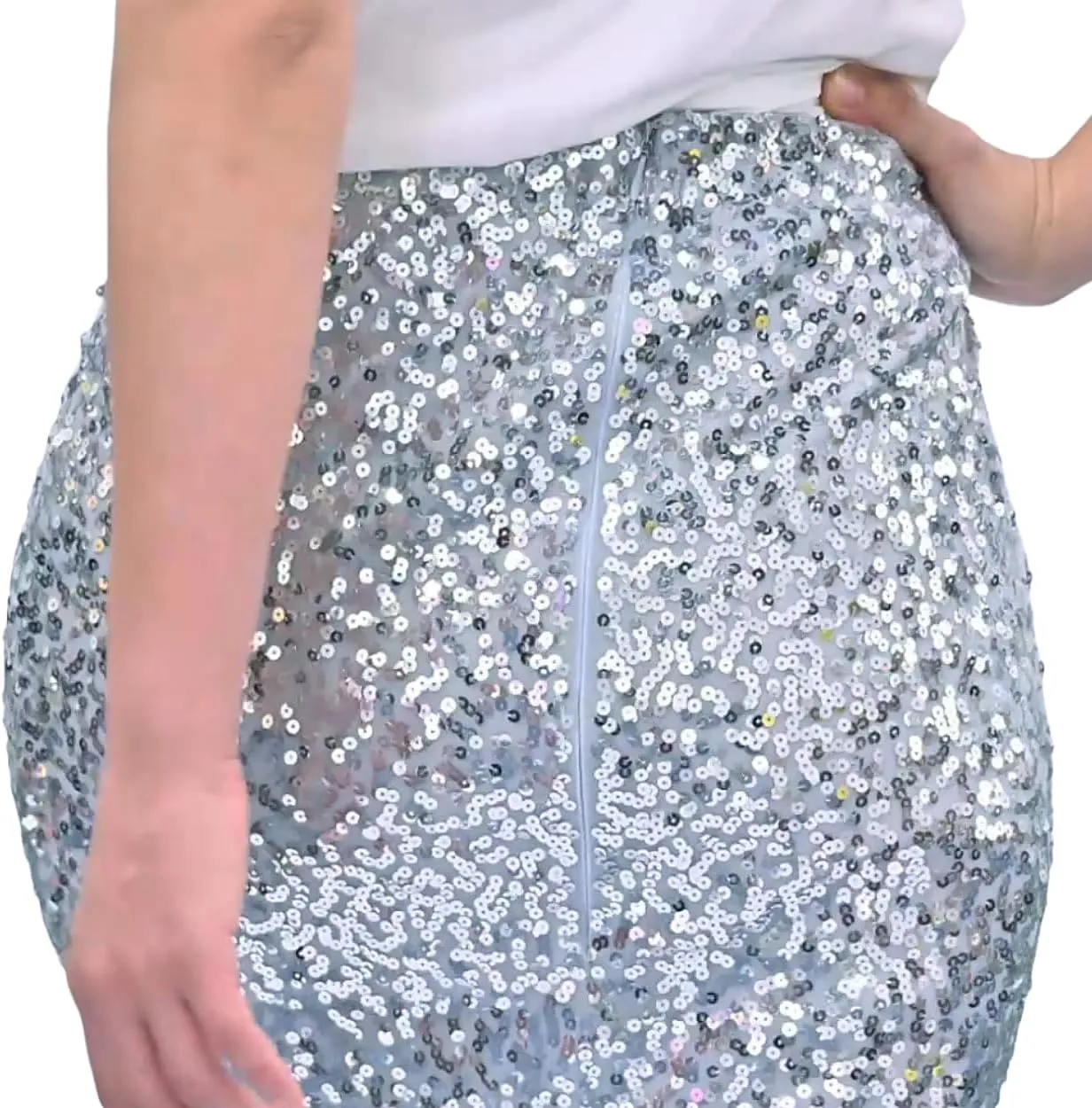 Sequin Skirt for Women, Sparkly Skirt for Women, Glitter Skirt for Holiday Christmas Party New Years Eve