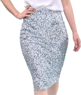 Sequin Skirt for Women, Sparkly Skirt for Women, Glitter Skirt for Holiday Christmas Party New Years Eve
