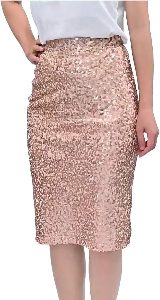 Sequin Skirt for Women, Sparkly Skirt for Women, Glitter Skirt for Holiday Christmas Party New Years Eve