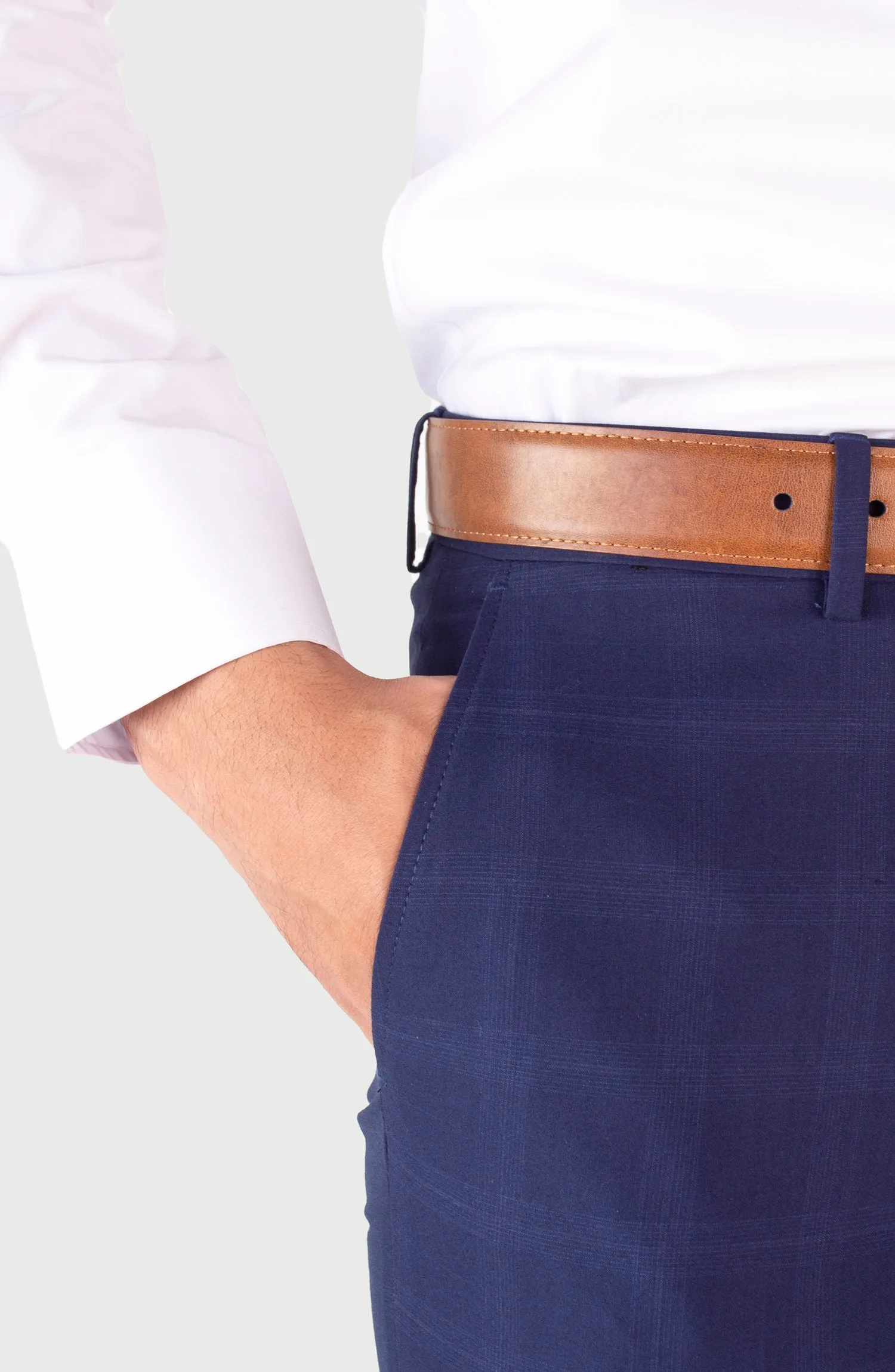 SHARP NAVY CHECK