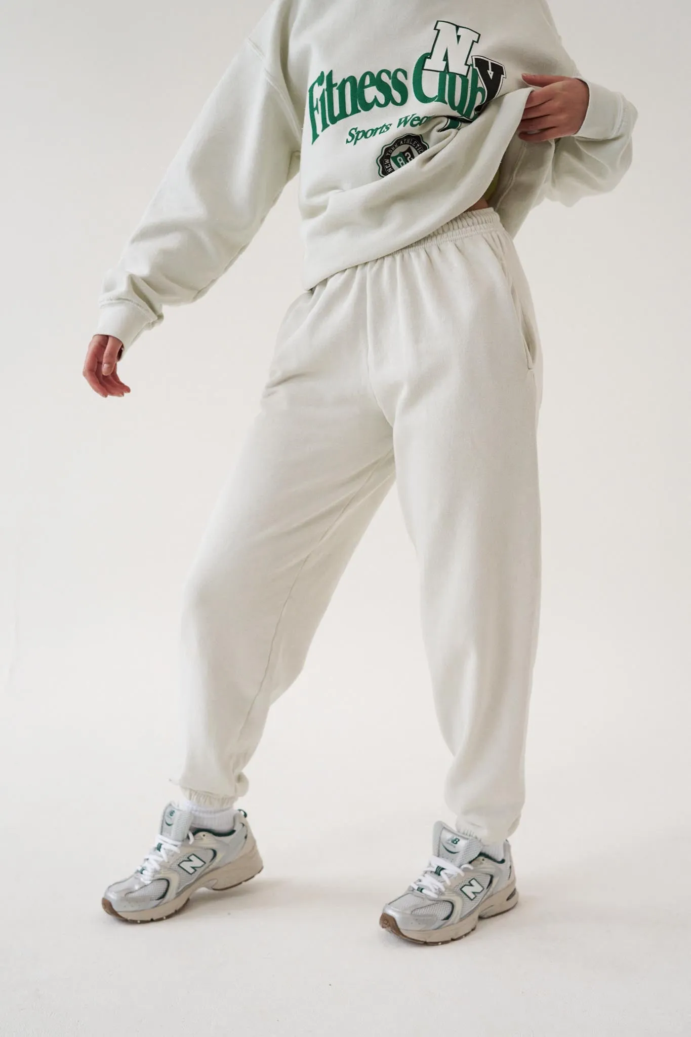 Washed Cream Joggers