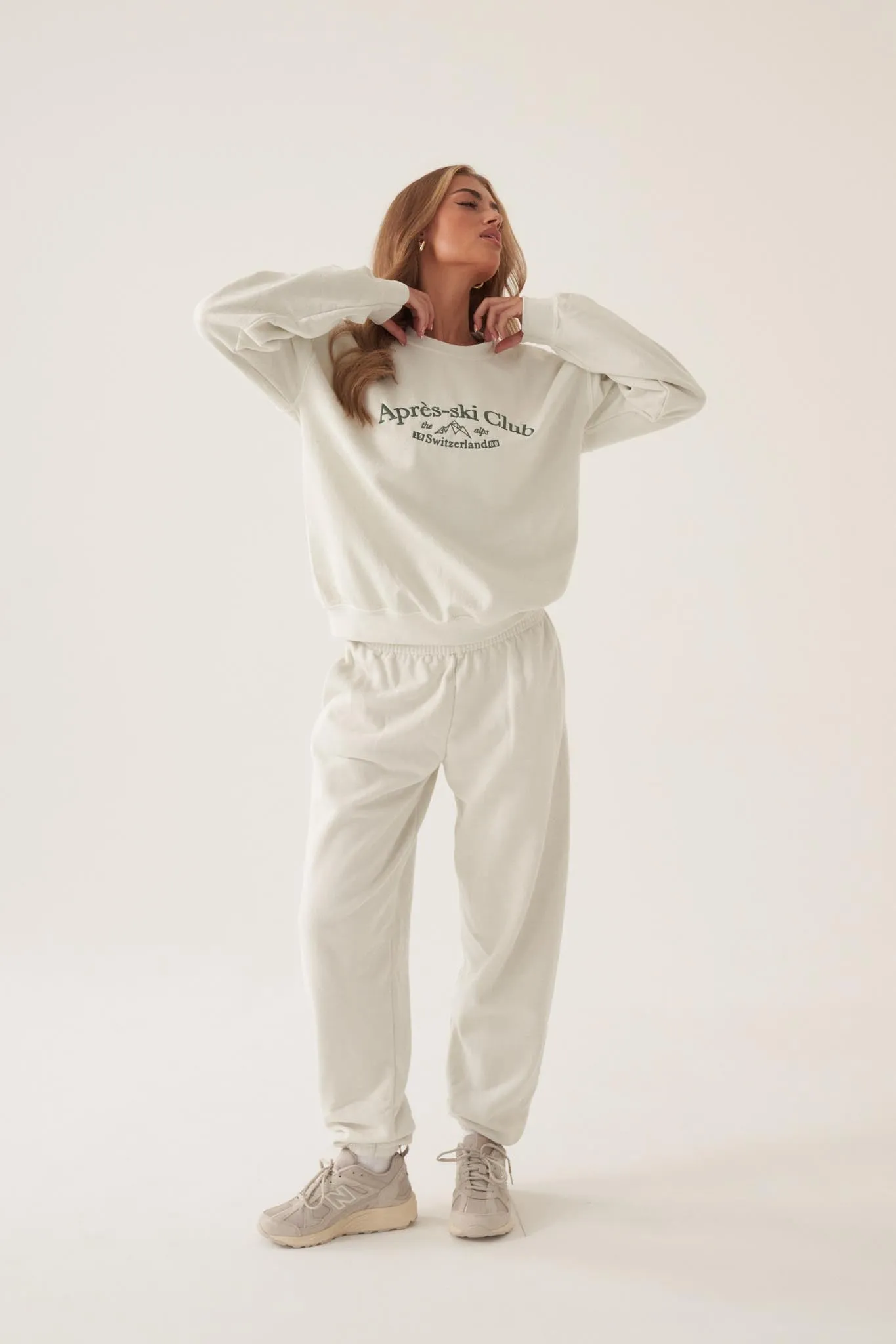 Washed Cream Joggers