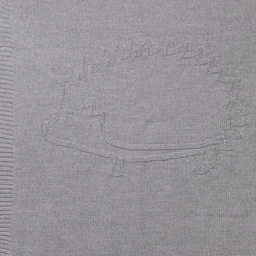 Wool blanket hedgehoge grey *